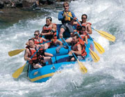 Raftingtour auf der wilden Sanna in Landeck, Paznaun.